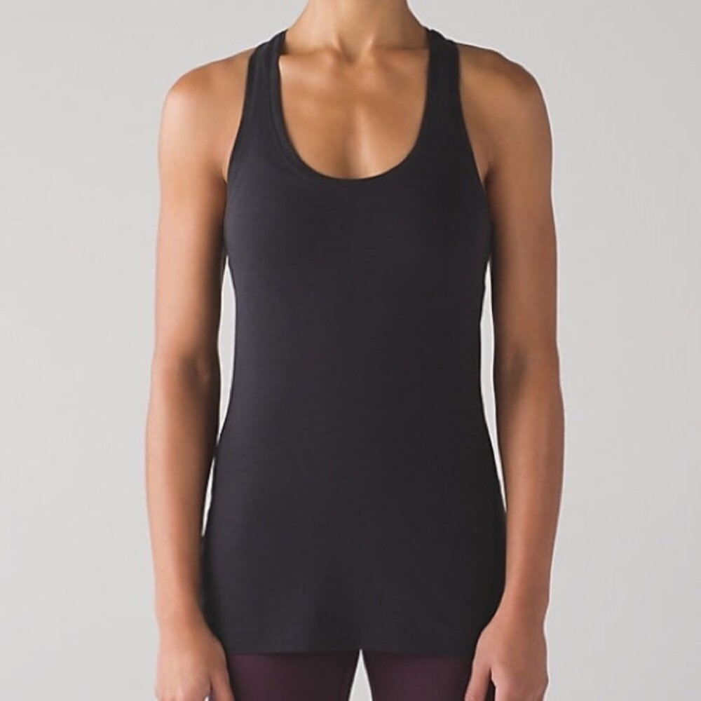 Lululemon Black Racerback Tank Top Size 4